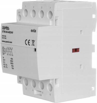 Kontaktor instalimi Zamel STM-40-40/24V, 4-pol, 40A, 24V