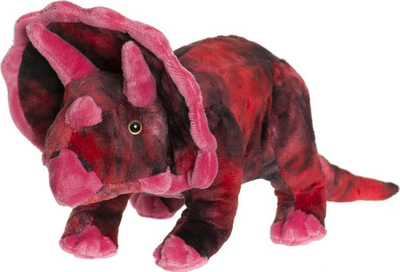 Lodër pelushi Teddykompaniet Dino Triceratops 40 cm, dinosauer, e kuqe