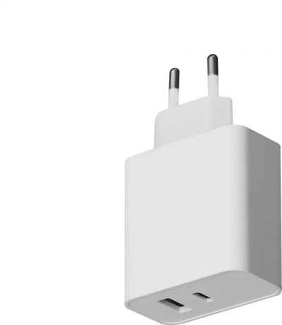 Karikues muri Platinet PLCUPD45W, 45W, me USB-A dhe USB-C, i bardhë