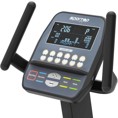 Рекумбент велосипед Sportop R60, магнетен систем на кочење, до 150 kg, црн