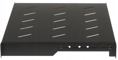 Rafth i rregullueshëm për kabinet RACK, model P19R 350, 1U, 19", i zi