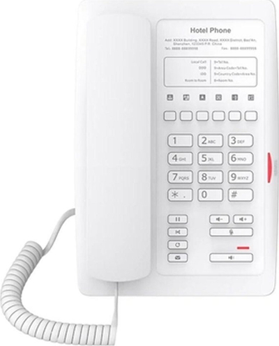 Telefon IP Fanvil H3 për hotele, i bardhë