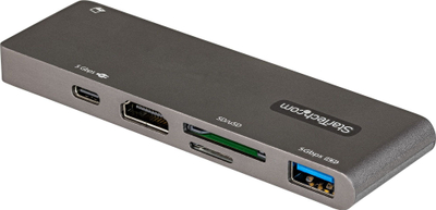 Adapter multiport USB C StarTech, HDMI 4K, Power Delivery 100W, gri