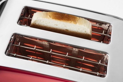 Toaster Philco PHTA 4016, 950W, 2 feta, i kuq inox