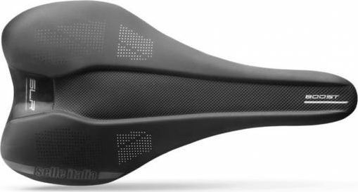 Selino biçiklete Selle Italia Flite Boost TM L, Manganese Tube 7 mm, Soft-Tek, e zezë