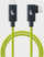 Kabllo USB C Angelbird Solid Flex 4.0, kënd i djathtë, 32cm, lime