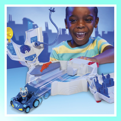 Set lojërash Hasbro PJ Masks Power Heroes PJ Power Q, me veturë, me figurë