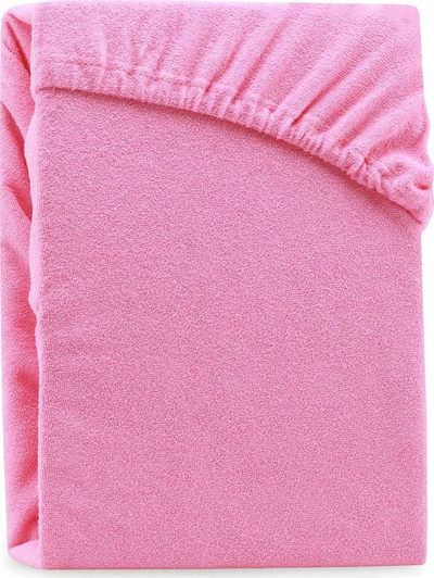 Çarçaf me goma AmeliaHome Ruby, frotë, 180-200 x 200 cm, rozë