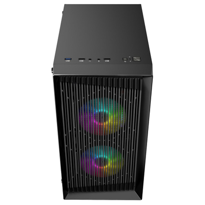 Kutia kompjuterike Logic Concept Atos, Micro ATX, ARGB, e zezë