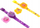 Set lip gloss me orë lodër Icom Polska, 2 copë, shumëngjyrëshe