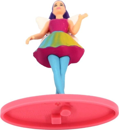 Kukull mini Barbie Mattel HBC14, figurë zanë, bazë rozë shumëngjyrëshe