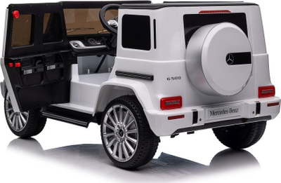 Makinë elektrike për kalamaj Mercedes G500 XMX627, 12V, 4x45W, e bardhë