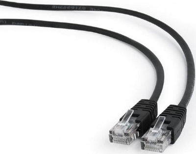 Kabllo Gembird PP12-7.5M/BK, Cat. 5e, Patch cord RJ-45, 7.5 m, e zezë