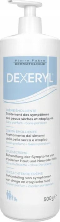 Krem hidratues Dexeryl Emollient, pako 2x500g, për lëkurë të thatë