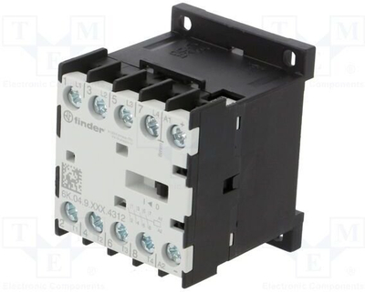 Mini kontaktor industrial Finder 6K.04.9.024.4312, 24V DC, 12A, i zi