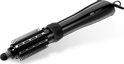 Furçë për flokët me nxehtësi Braun Satin Hair 5 AS 530, 1000W, me 3 koka, e zezë