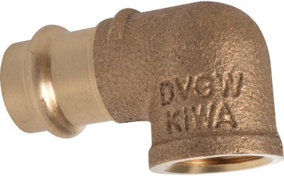 Bërryl uji FF Wavin 15x1/2", bronz, profil V