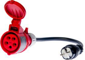 Adapter trefazor Sonel WAADAPAT32P, 32A, industrial, portokalli