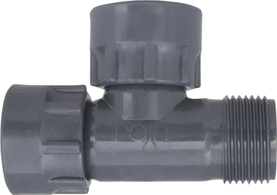 Manifold Rain për valvul solenoide 1 dalje, 1\", PVC, i zi