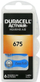 Bateri për aparat dëgjimi Duracell ActivAir 675, 1.45V, Zinc Air, paketim me 6 copë