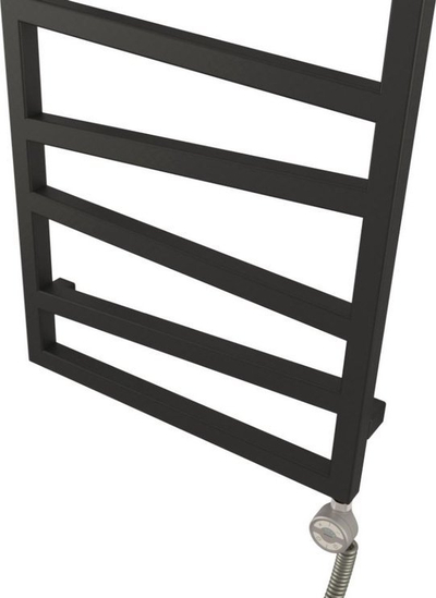 Radiator dekorativ TERMA ZigZag 835x500 MOA, elektrik me vaj, gri metalik