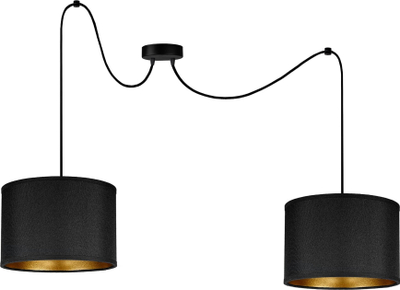 Lampë varëse Orno KYLO 2P, 2xE27, max 2x60W, e zezë