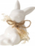 Figurinë dekoruese Boltze Home Easter Bunny, lepur porcelani i bardhë