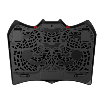 Ftohës laptopi Esperanza Buran, 4 ventilatorë, LED, i zi