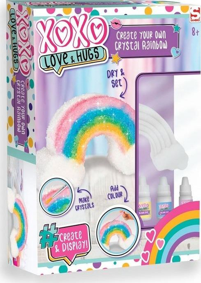Set kreativ XOXO Krijo Vetë Ylberin tënd me Kristale, për bëre ylber kristal, 8+