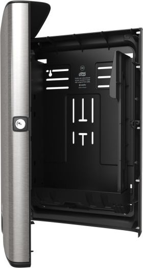 Dispenzer për letra të palosme Tork 460004, sistem H2, metal plastik, ngjyrë çeliku mat
