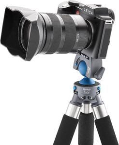 Kokë trekëmbëshi Novoflex MagicBall Free Set, rrotullim 240°, profesionale, blu