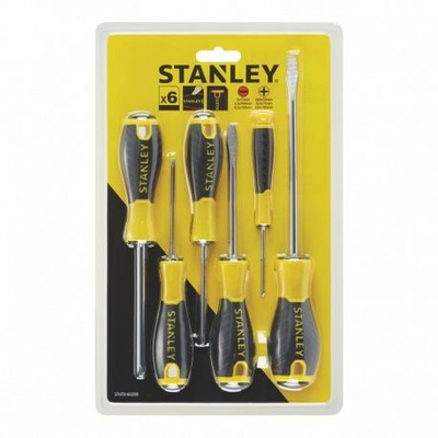 Set kaçavidash Stanley Essential STHT0-60208, 6 copë, dorezë ergonomike
