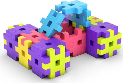 Lodra me ndërtime Meli Basic Blocks, 1200 copë, shumëngjyrëshe