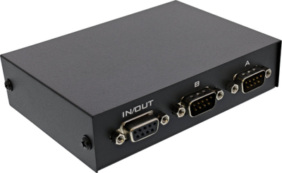 Nërrues serial InLine 60609, 2 porta RS232, desktop, i zi