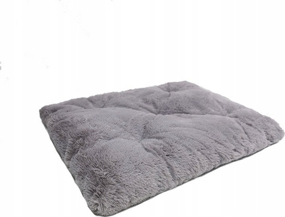 Shtrat për qen MIMIKO Shaggy Bed XL, 85x65cm, antirrëshqitës, gri