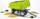 Lodër Bruder Tipper, e gjelbër