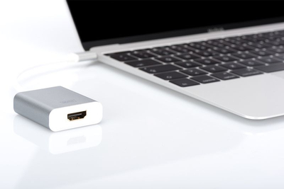 Adapter USB Digitus DA-70836, USB C me HDMI, 4K, ngjyrë argjendtë