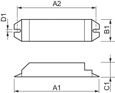 Balast elektronik Philips HF-E II 418 TL-D, 4x18W, 220-240V, i bardhë