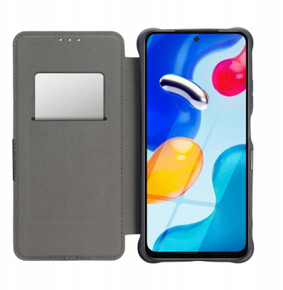 Këllëf libri Futera Razor për Xiaomi Redmi 14C, me hapje anësore, mbyllje magnetike, i zi