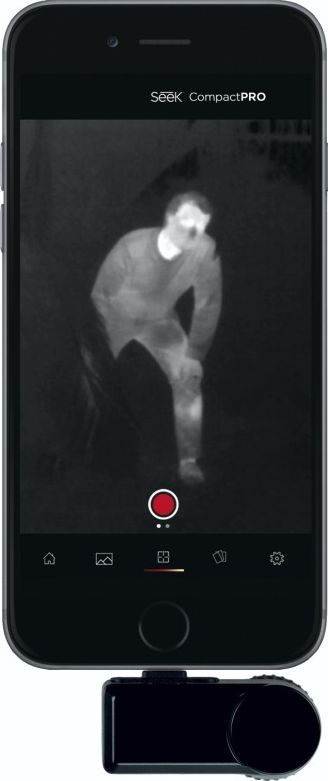 Термална камера Seek Compact PRO, 320 x 240, 9 Hz, за ајфон, црна