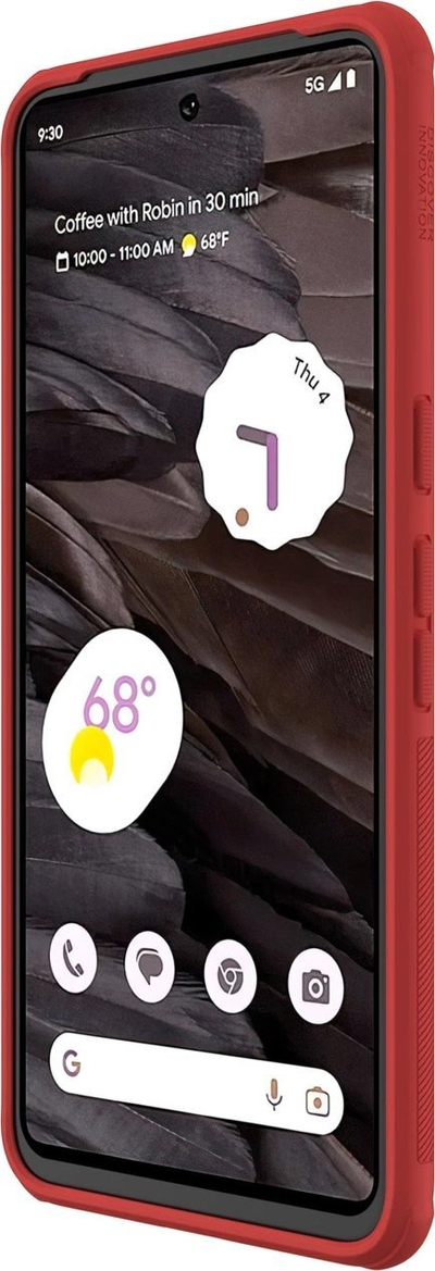 Mbulesë telefoni Nillkin Super Frosted Shield Pro për Google Pixel 8 Pro, TPU PC, antirrëshqitëse, e kuqe