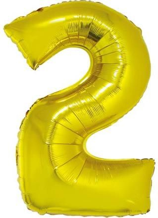 Balon GoDan Foil "2", 85cm, i artë