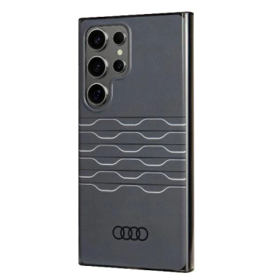 Futrollë telefoni Audi IML Geometric Pattern, për Samsung Galaxy S24 Ultra S928, hardcase, e zezë