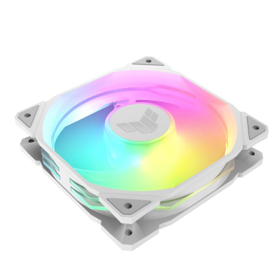 Set ventilatorësh Asus TUF Gaming TF120 ARGB 3in1, 120mm, ARGB, i bardhë