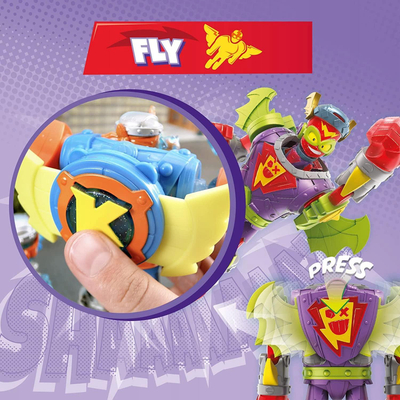 Lodër robot SuperThings Superbot Fury Storm, figurina Kazoom Kid, figurina SuperThing, shumëngjyrëshe