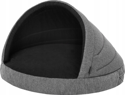 Куќичка за кучиња Buda Bed House 2in1, 65x65x50 cm, графит