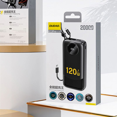Karikues muri Dudao A27 MaxC, 35W, me kabllo USB C, i zi
