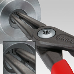 Darë për seger të brendshëm Knipex 48 11 J2, 180mm, me maje të drejta, e kuqe