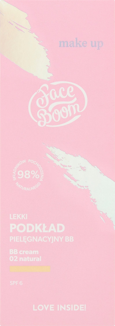 Krem BB Body Boom Lightweight Care Foundation BB 02, 30g, mbulim i lehtë, efekt natyral