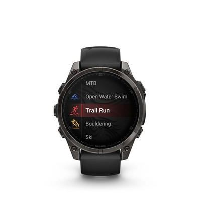 Ora inteligjente Garmin Fenix 8, 1.4" AMOLED, GPS, e zezë